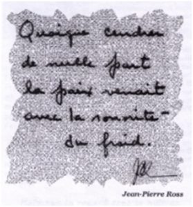 Lire la suite à propos de l’article Quoique cendres